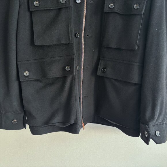 President's Loro Piana Rain System Black Wool Salvation Field Jacket - Medium - Picture 8 of 16